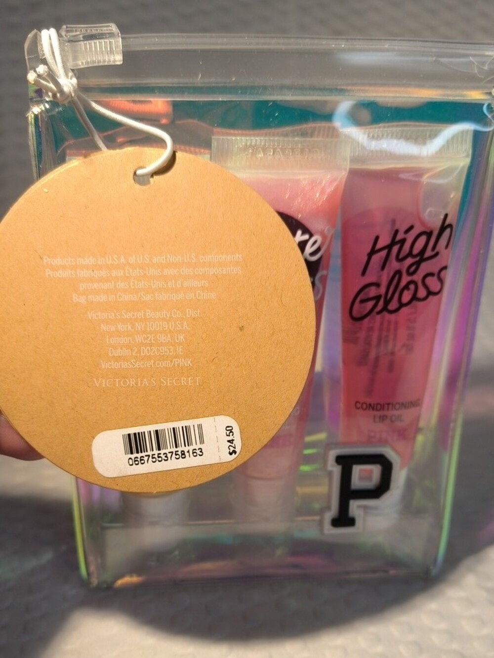 High Gloss & Glitter Gloss Lip Oil Trio - Pink, Yellow, Peach - Picture 3 of 5